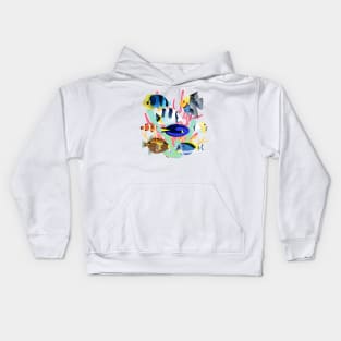 Marine Fish  Reef aquarium popular Salt water Marine Fish Kids Hoodie